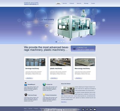 融合歐美設(shè)計美學(xué)的機(jī)械類網(wǎng)站 數(shù)據(jù)信息咨詢的視覺化呈現(xiàn)