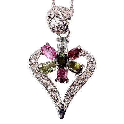 薩維婭天然碧璽“心花怒放”吊墜 辟邪護(hù)身與時(shí)尚魅力的完美融合